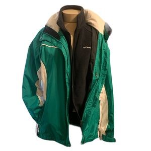 Vintage Columbia 3 In 1 Bugaboo II Fleece Interchange Jacket w/Hood Sz L